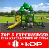 2015 Plastic Material and Outdoor Playground Type Kids Play Equipment Slides (HD15A-030C)