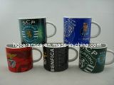 Half Ceramic Mug, 8oz Ceramic Coffee Mug
