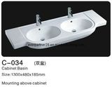 CE Approved Bathroom Porcelain Cabinet Washsinks