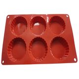 6 Cups Silicone Mini Flute Pan-Silicone Cake Mold