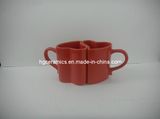 Red Heart Shape Mug, Heart Shape Coffee Mug