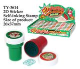 Funny Christmas 2D Sticker Self-Inking Stamp Toy