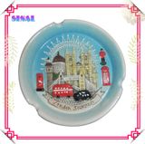 Round Ceramic Painting Cigarette Ashtray for Souvenir Crafts