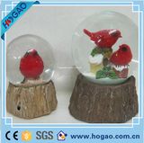 Polyresin Snow Globe Voice-Activated Bird Figurine