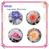 Promotional Cup Coaster Gift, Ceramic Flower Set Mug Coaster