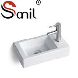 Right Side Wall Hung Small Size Ceramic Washbasin (S9038)