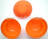 Flower Shaped Silicone Cake Mold-Orange