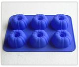 6PCS Blue Cake Mould