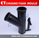 plastic PE Y tee pipe fitting molding