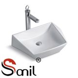 Wholesale Big Size Rectangular Bathroom Art Hand Washbasin (S1045)