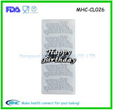 Lettering Happy Birthday Slice Silicone Chocolate Mould