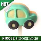 Cartoon Car Shape Silicone Popsicle Ice Cream Mold for Baby