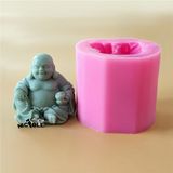 Maitreya Buddha Silicone Candle Mould Craft Silicon Mold R1445