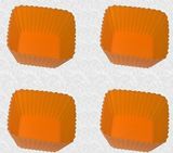 Square Silicone Muffin Cup Mould