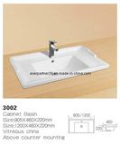 Porcelain Ceramic Washbasin for Bathroom Cabinet