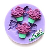 F0659 Silicone Fondant Mold Flower Shape Cake Decorating Mold