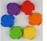 7cm Diameter Rose Shaped Min Silicone Muffin Cup