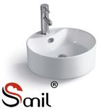 Bathroom Round Ceramic Above Counter Art Sinks (S2031)