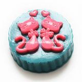 Handmade Silicone Cartoon Cat Soap Molds R1289