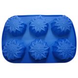 FDA Flower Shape Silicone Cake Mold (XH-011019)