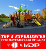 Outdoor Children Playground Plastic Slide Toys Equipment Used (HD15A-037A)