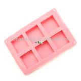 Nicole 6 Cavities Silicone Square Baking Mold Tray B0146