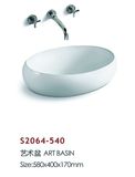 New Design China Above Counter Ceramic Sinks (S2064-540)