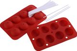 Popular 20 Sticks Silicone Pop Set, Non-Stick Lollipop Mould (TV139)