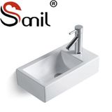 Modern Design Rectangular Shape Wall Hung Basin (S9040)