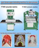 Woman Running Spopt Shone Fabric Vamp Upper Making Machine