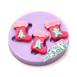 F0673 Nicole Silicone Fondant Molds for Christmas Wholesale