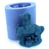 R1110 3D Horse Shape Decorating Silicone Candle Mold