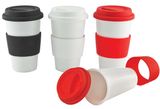 Thermal Porcelain Cup With Silicone Lid