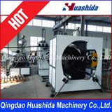 HDPE Spiral Drainage Corrugated Pipe Extrusion Line / Double Wall Steel Reinforced Winding Pipe Production Line