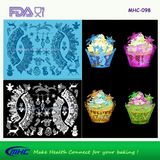 Cupcake Wrapper Silicone Fondant Lace Mat Cake Mold