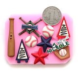 F0608 Silicone Molds Fondant Cake Decoration Sports Design