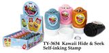 Funny Kawaii Hide Seek Self-Inking Stamp Toy