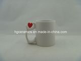 Sublimation White Mug with Red Heart Insert