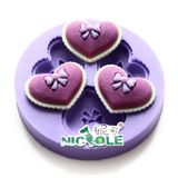 Heart Shape Fondant Chocolate Candy Silicone Mold F0657