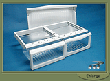 Refrigerator Crisper Pan, Front Bezel and Frame Molds