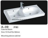 Bathroom Cabinet Porcelain Ceramic Basins for European Markets