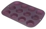 Silicone 12 Cup Bun Muffin Pan & Cake Mould &Bakeware FDA/LFGB (SY1323)