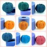 Handmade Silicone Candle Mold for Halloween Pumpkin DIY Candle Moulds