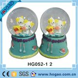 Wedding Snow Globe Two Yellow Hellokitty Inside