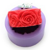 Nicole Custom Handmade Silicone Rose Soap Mold R0140