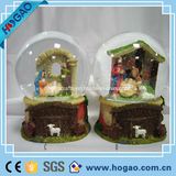 Resin Manger Snow Globe