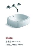 New Model Garden Porcelain Washing Art Basin (S1020)