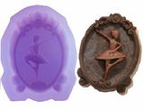 H0210 Ballet Girl Decorating Silicone Mold for Chocolate and Soap