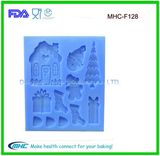 Christmas Theme Food Grade Silicone Fondant Mould for Cake Decoration