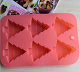 Custom Design Silicone Bakeware Christmas Tree Silicone Cake Mold Silicone Mold for Cake Fandant Cholocate Jelly